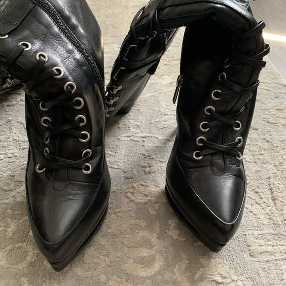 Lesilla leather boots made in Italy - Picture 4 of 16